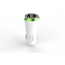 Автомобильное зарядное устройство LDNio 2USB Car charger 3.4A Green (DL-C27) - миниатюра 3