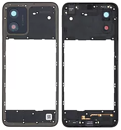 Рамка корпуса Motorola Moto E13 XT2345 со стеклом камеры Cosmic Black - фото Рамка корпуса Motorola Moto E13 XT2345 со стеклом камеры Cosmic Black