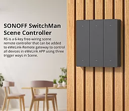 Бездротовий контролер Sonoff R5 SwitchMan - мініатюра 5 Бездротовий контролер Sonoff R5 SwitchMan - мініатюра 5