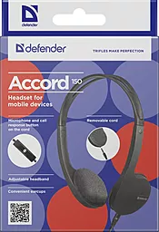 Наушники Defender Accord 150 Black (63150) - миниатюра 7