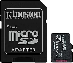 Карта памяти Kingston 64 GB microSDXC UHS-I (U3) V30 A1 Industrial + SD Adapter (SDCIT2/64GB)