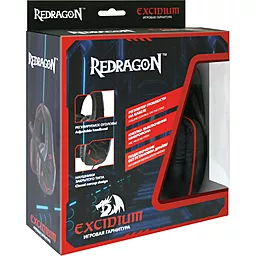 Наушники Redragon Excidium Black/Red - миниатюра 3