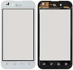 Сенсор (тачскрин) LG Optimus P970 White