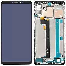 Дисплей Xiaomi Mi Max 3 з тачскріном і рамкою, оригінал, Black
