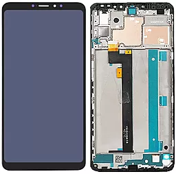 Дисплей Xiaomi Mi Max 3 с тачскрином и рамкой, оригинал, Black - фото Дисплей Xiaomi Mi Max 3 с тачскрином и рамкой, оригинал, Black
