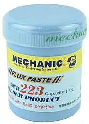 Флюс паста Mechanic High Activity 223 100 г в пластиковой емкости - фото Флюс паста Mechanic High Activity 223 100 г в пластиковой емкости