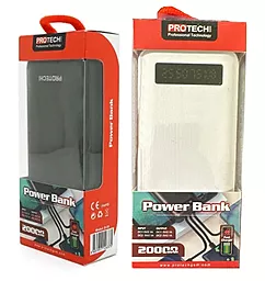 Повербанк ProTech B05 20000 mAh Black / White - фото Повербанк ProTech B05 20000 mAh Black / White