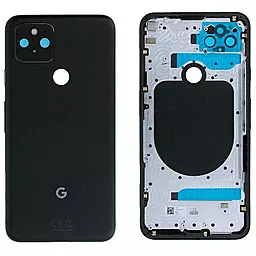 Задняя крышка корпуса Google Pixel 5 со стеклом камеры Original  Black