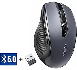 Компьютерная мышка Ugreen MU006 Silence Design Bluetooth Grey (90855)