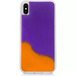 Чохол 1TOUCH Neon Sand Apple iPhone XS Max Purple, Orange