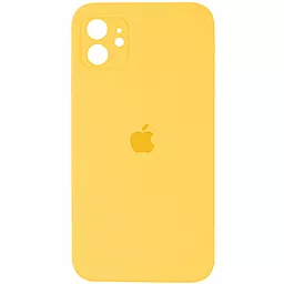 Чехол Silicone Case Full Camera для Apple IPhone 12  Sunny Yellow