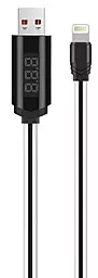 Кабель Hoco U29 LED Displayed Timing USB-A - Lightning 12w 2.4a 1м cable White - фото Кабель Hoco U29 LED Displayed Timing USB-A - Lightning 12w 2.4a 1м cable White