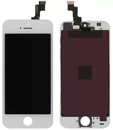 Дисплей Apple iPhone 5S, SE с тачскрином и рамкой, оригинал, White