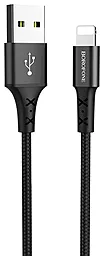 Кабель Borofone BX20 USB-A - Lightning 10w 2a 1м cable Black