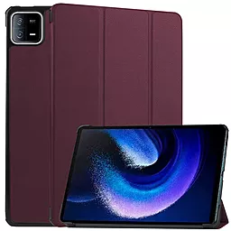 Чохол для планшету BeCover Smart Case для Xiaomi Mi Pad 6, Mi Pad 6 Pro 11" Red Wine (709503) - фото Чохол для планшету BeCover Smart Case для Xiaomi Mi Pad 6, Mi Pad 6 Pro 11" Red Wine (709503)