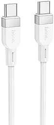 Кабель Hoco X109 USB Type-C - Type-C 60w 3a 1м PD cableWhite - фото Кабель Hoco X109 USB Type-C - Type-C 60w 3a 1м PD cableWhite