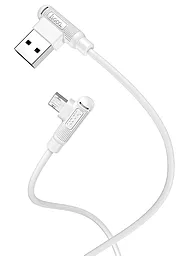Кабель Hoco X46 Soft Silicone USB-A - micro USB 12w 2.4a 1м cable White - миниатюра 2 Кабель Hoco X46 Soft Silicone USB-A - micro USB 12w 2.4a 1м cable White - миниатюра 2