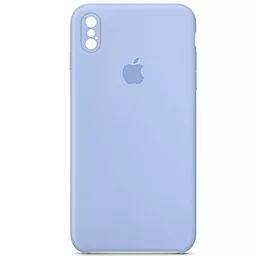 Чохол Silicone Case Full Camera Square для Apple iPhone XS Max  Lilac Blue
