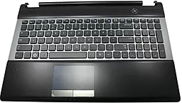 Клавиатура для ноутбука Samsung RC528 RC530 RF510 RF511 Q530 Keyboard+Touchpad+передняя панель с рускими буквами!  черная