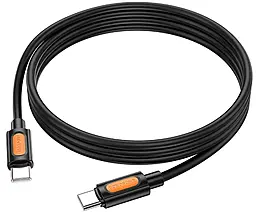Кабель Borofone BX114 Structure USB Type-C - Type-C 60w 3a 1м PD cable Black - мініатюра 4 Кабель Borofone BX114 Structure USB Type-C - Type-C 60w 3a 1м PD cable Black - мініатюра 4