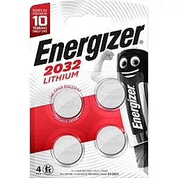 Батарейки Energizer CR2032 Lithium 3V 4шт