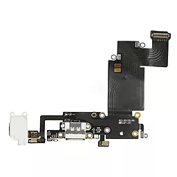 Нижний шлейф Apple iPhone 6S Plus с разъемом зарядки, наушников и микрофоном Original White - фото Нижний шлейф Apple iPhone 6S Plus с разъемом зарядки, наушников и микрофоном Original White