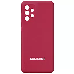 Чехол Epik Silicone Cover Full Camera (AA) для Samsung Galaxy A52 4G, Galaxy A52 5G Красный / Rose Red