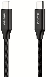 Кабель USB 3.1 HD/PD Choetech 4k 60hz 10gbps 100w 5a 2m USB Type-C - Type-C cable black (XCC-1007-V2-BK)