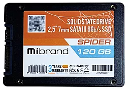 SSD Накопитель Mibrand Spider 2.5" 120GB (MI2.5SSD/SP120GBST) - миниатюра 3