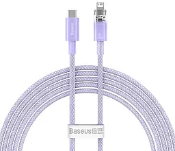 Кабель Baseus Explorer Series USB Type-C - Lightning 20w 3a 2м PD сable Purple (CATS010305) - фото Кабель Baseus Explorer Series USB Type-C - Lightning 20w 3a 2м PD сable Purple (CATS010305)