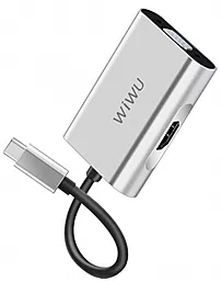 Видео переходник (адаптер) WIWU Apollo USB-C to HDMI+VGA Silver (A20VH)