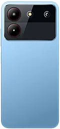 Задняя крышка корпуса ZTE Blade A54 со стеклом камеры Original Blue - фото Задняя крышка корпуса ZTE Blade A54 со стеклом камеры Original Blue