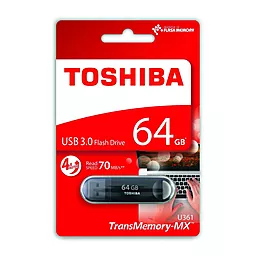 Флешка Toshiba USB 3.0 64GB U361 Suzaku Black (THN-U361K0640M4) - миниатюра 3