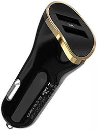 Автомобильное зарядное устройство XO CC19 2.4a 2xUSB-A ports car charger black - фото Автомобильное зарядное устройство XO CC19 2.4a 2xUSB-A ports car charger black