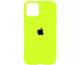 Чехол Silicone Case Full для Apple iPhone 11 Pro Max Fluorescent green