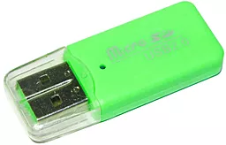 Кардрідер Merlion CRD-1GR TF/Micro SD USB 2.0 (CRD-1GR) OEM Green