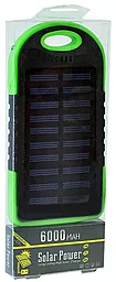 Повербанк MANGO Solar 2USB 6000mAh Black/Green - миниатюра 3
