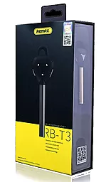 Блютуз гарнитура Remax RB-T3 Black - миниатюра 3 Блютуз гарнитура Remax RB-T3 Black - миниатюра 3