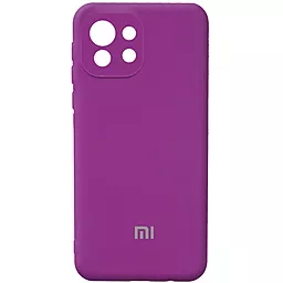 Чохол Epik Silicone Cover Full Camera (AA) для Xiaomi Mi 11 Lite Фиолетовый / Grape