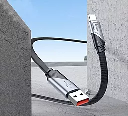 Кабель Hoco U119 Machine USB-A - Type-C 25w 5a 1.2м cable Black - мініатюра 4