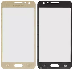 Корпусне скло дисплея Samsung Galaxy A3 A300F,Galaxy A3 A300FU, Galaxy A3 A300H (original) Gold