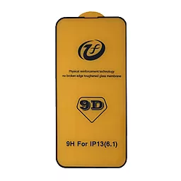 Защитное стекло 1TOUCH 9D для Apple iPhone 13, iPhone 13 Pro, iPhone 14, iPhone 16e, iPhone 17e Black тех пак