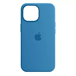 Чехол Silicone Case Full для Apple iPhone 14 Pro Max Blue Fog