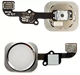 Внешняя кнопка Home Apple iPhone 6s / iPhone 6s Plus со шлейфом Original Silver - фото Внешняя кнопка Home Apple iPhone 6s / iPhone 6s Plus со шлейфом Original Silver