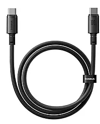 Кабель Baseus New Braided USB Type-C - Type-C 100w 5a 1м PD cable Black (E0426W00) - фото Кабель Baseus New Braided USB Type-C - Type-C 100w 5a 1м PD cable Black (E0426W00)