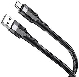 USB Кабель Borofone BU35 15W 3A 1.2M USB Type-C Cable Black