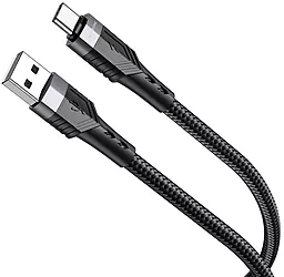 Кабель Borofone BU35 USB-A - Type-C 15w 3a 1.2м cable Black - фото Кабель Borofone BU35 USB-A - Type-C 15w 3a 1.2м cable Black