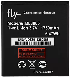 Аккумулятор Fly IQ4404 Spark / BL3805 (1750 mAh) 12 мес. гарантии