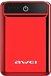 Повербанк Awei P54K 10000 mAh Red - фото Повербанк Awei P54K 10000 mAh Red