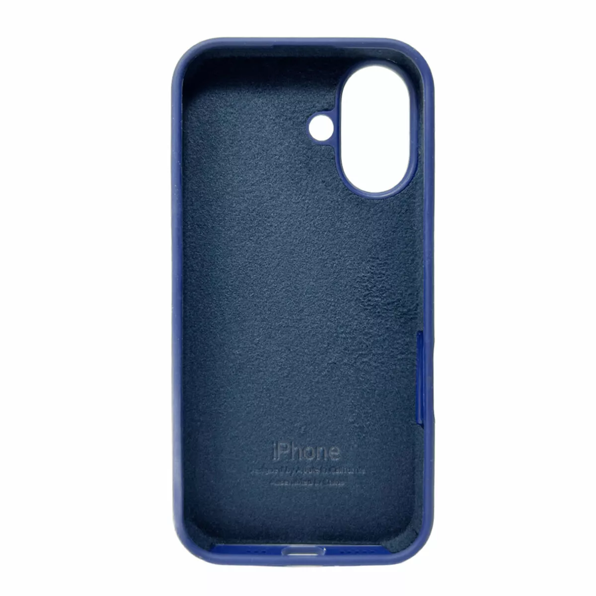 Чохол Silicone Case Full для Apple iPhone 16 Navy Blue - фото 2